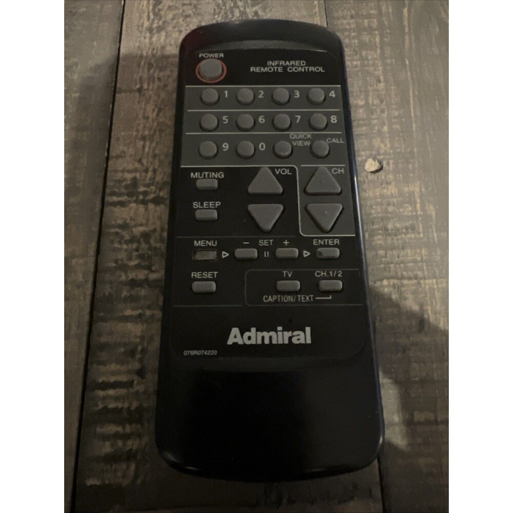 Admiral 076R074220  Remote Control